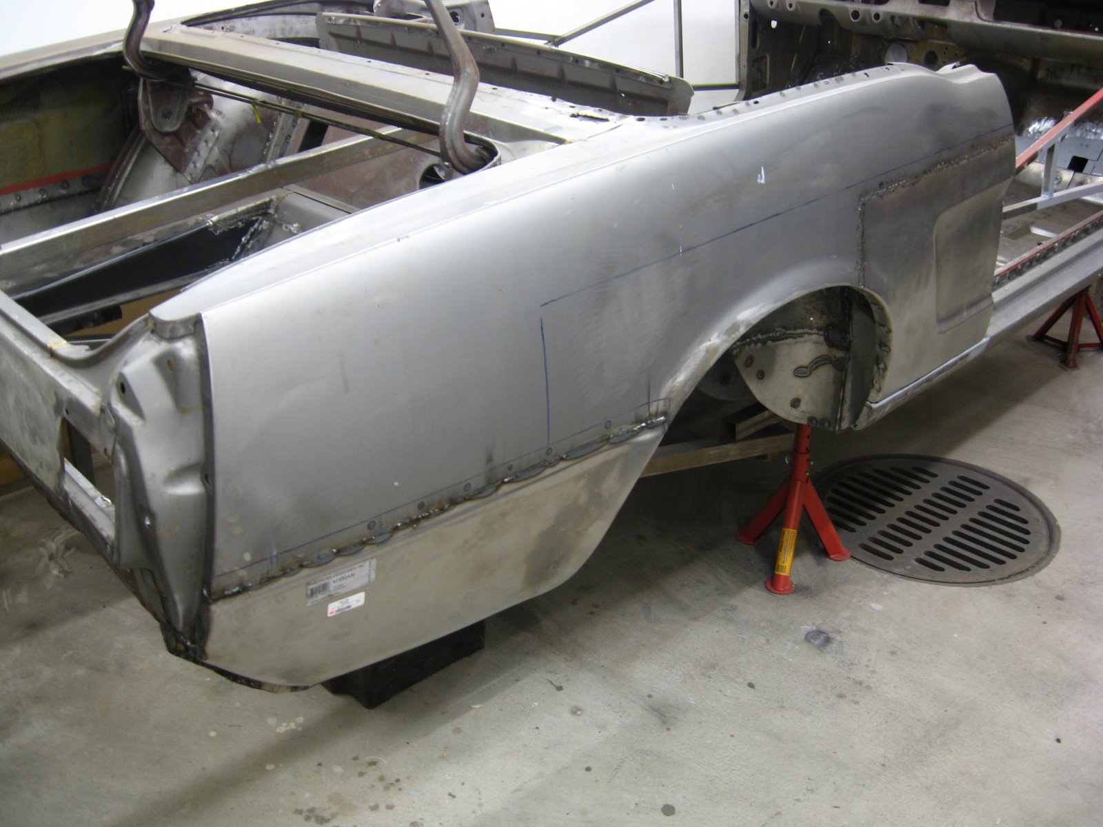 Restoration of a 1965 Mustang Trunk dropoff dropped off