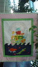 "Noah's ark" baby quilt