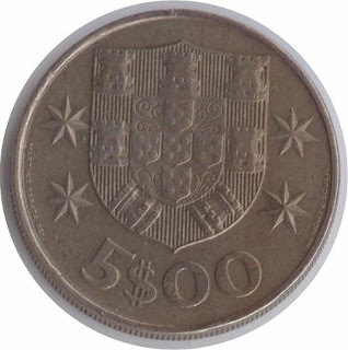 Moneda escudos coin Portugal caravel carabelas эскудо Португалия каравелла латинас Republica Portuguesa Münze caravelle pièce 
