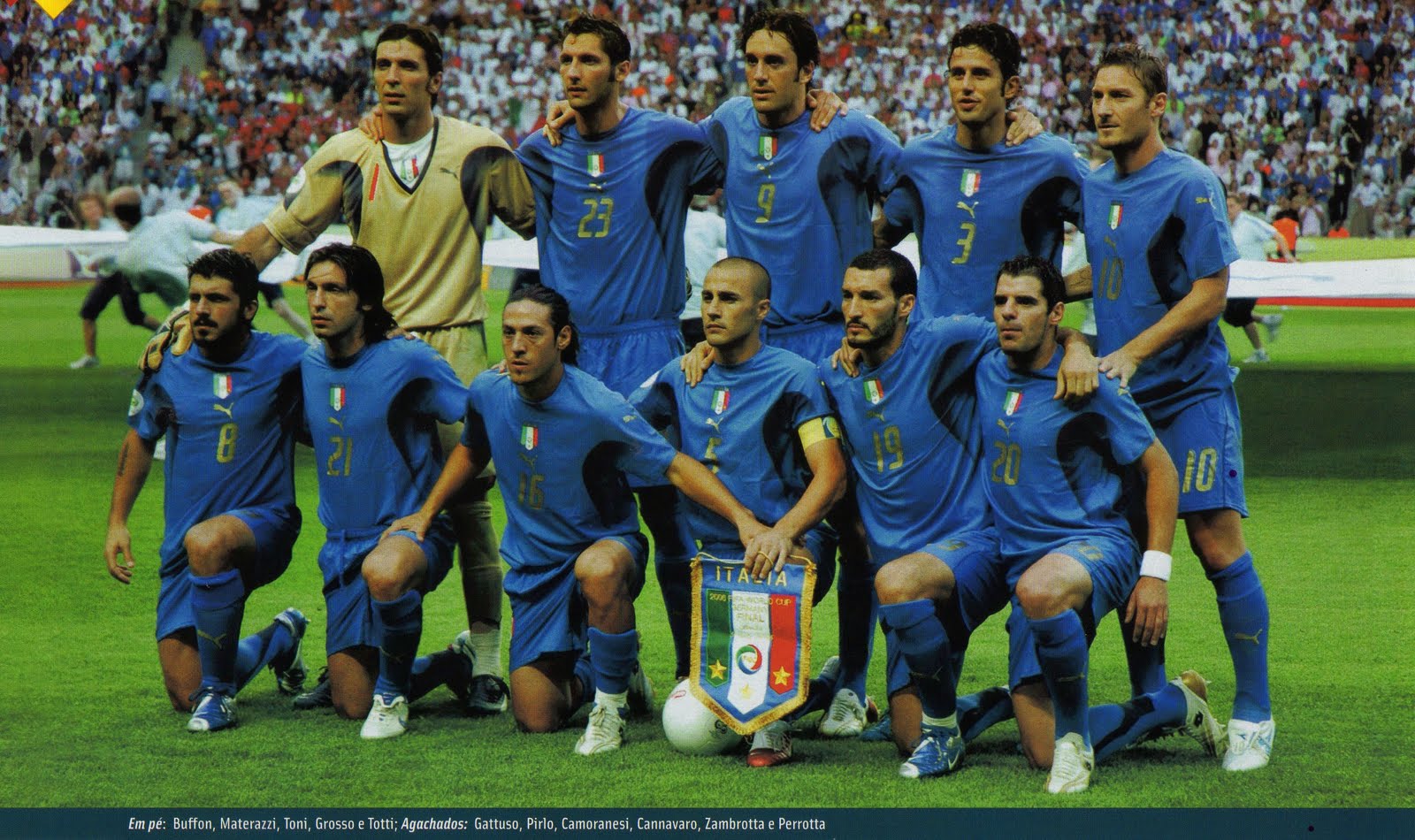 Times Campeões Itália Tetracampeã Mundial 2006 Times Campeões Itália Tetracampeã Mundial 2006