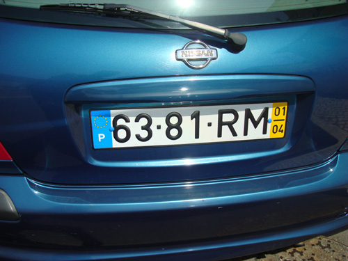 Portuguese Number Plates