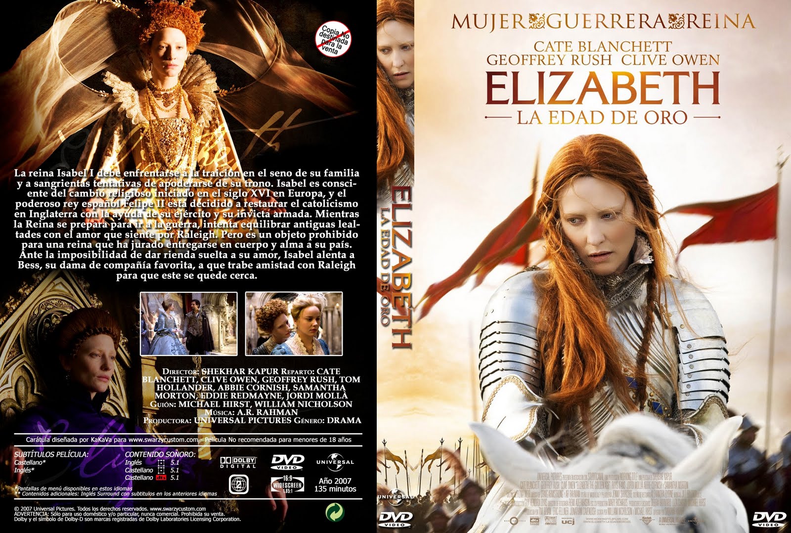 TIENDA DEL DVD ELIZABETH LA EDAD DE ORO (Elizabeth The Golden Age)