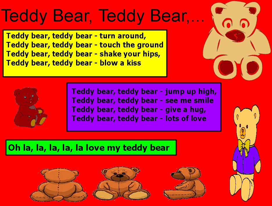 Teddy bear teddy bear turn around. Плюшевый мишка на английском языке. Teddy на английском языке. Стихотворение про медвежонка Тедди на английском языке.