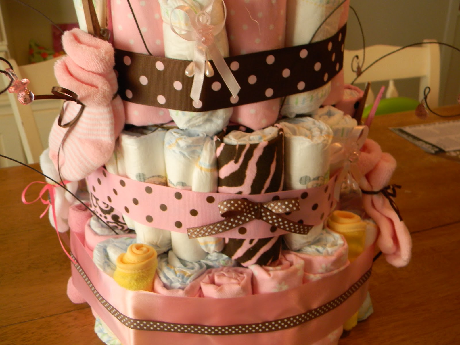 The Tolliver Times Baby Shower Diaper Tower