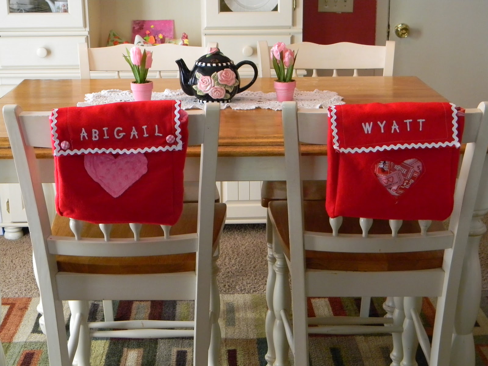 The Tolliver Times: Valentine's Day Chair Backers
