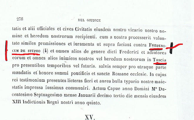Fridericus , dictus de Stupho, frater  Carloti, Nepos Regis Anglorum ,Rex Tusciae