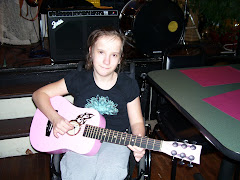 Marissa's pink guitar