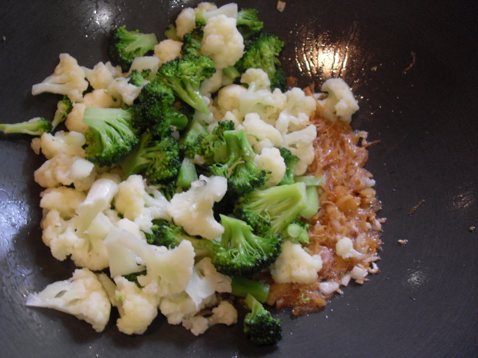 Stir Fried Dried Scallop With Broccoli And Cauliflower