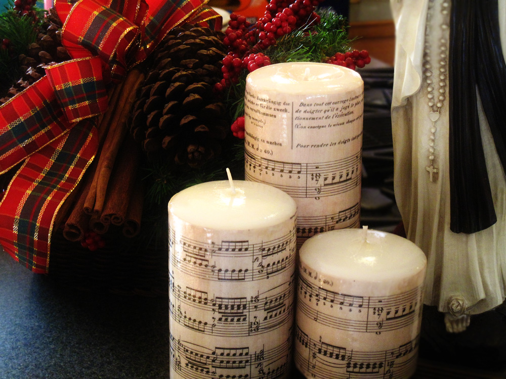 Domesticity and Doctrine Copycat Pottery Barn candles