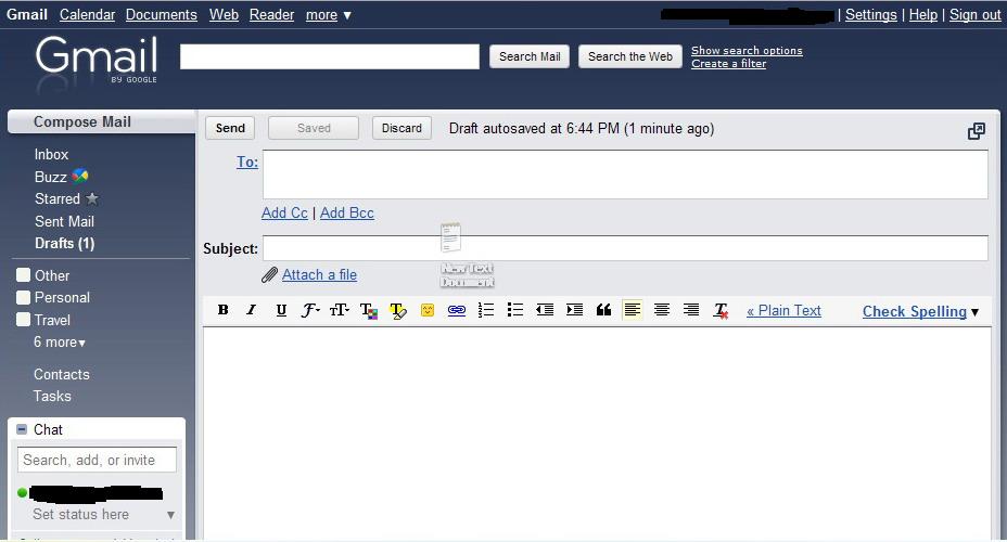 Gmail Drag and drop attachments onto messages Blogger Gadgets and