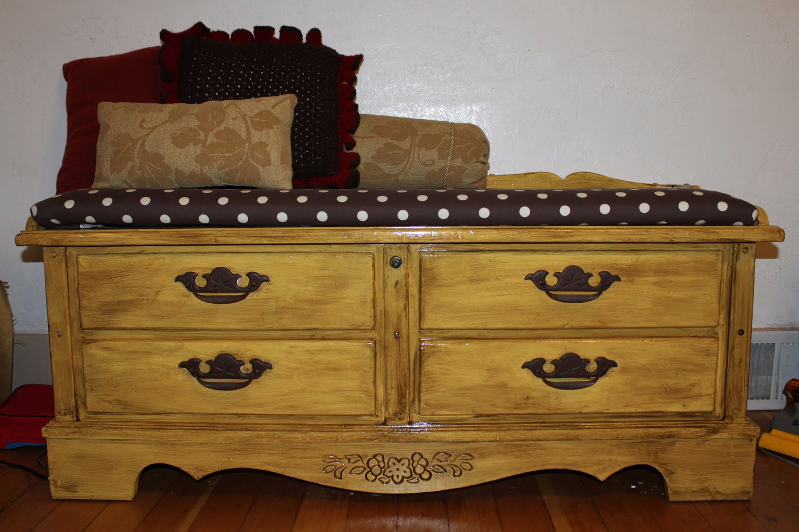 She's Crafty! Cedar Chest Makeover!