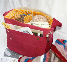 Inside A Large Knitting Bag