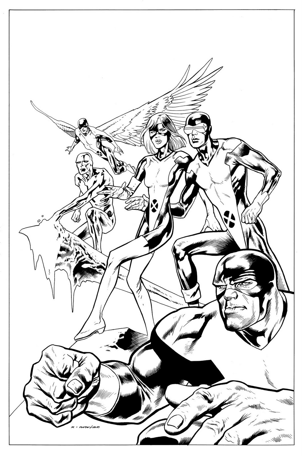 Kevin Nowlan XMen First Class Special 1 cover art