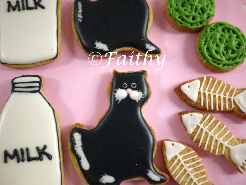 faithy bakes Cats Cookies