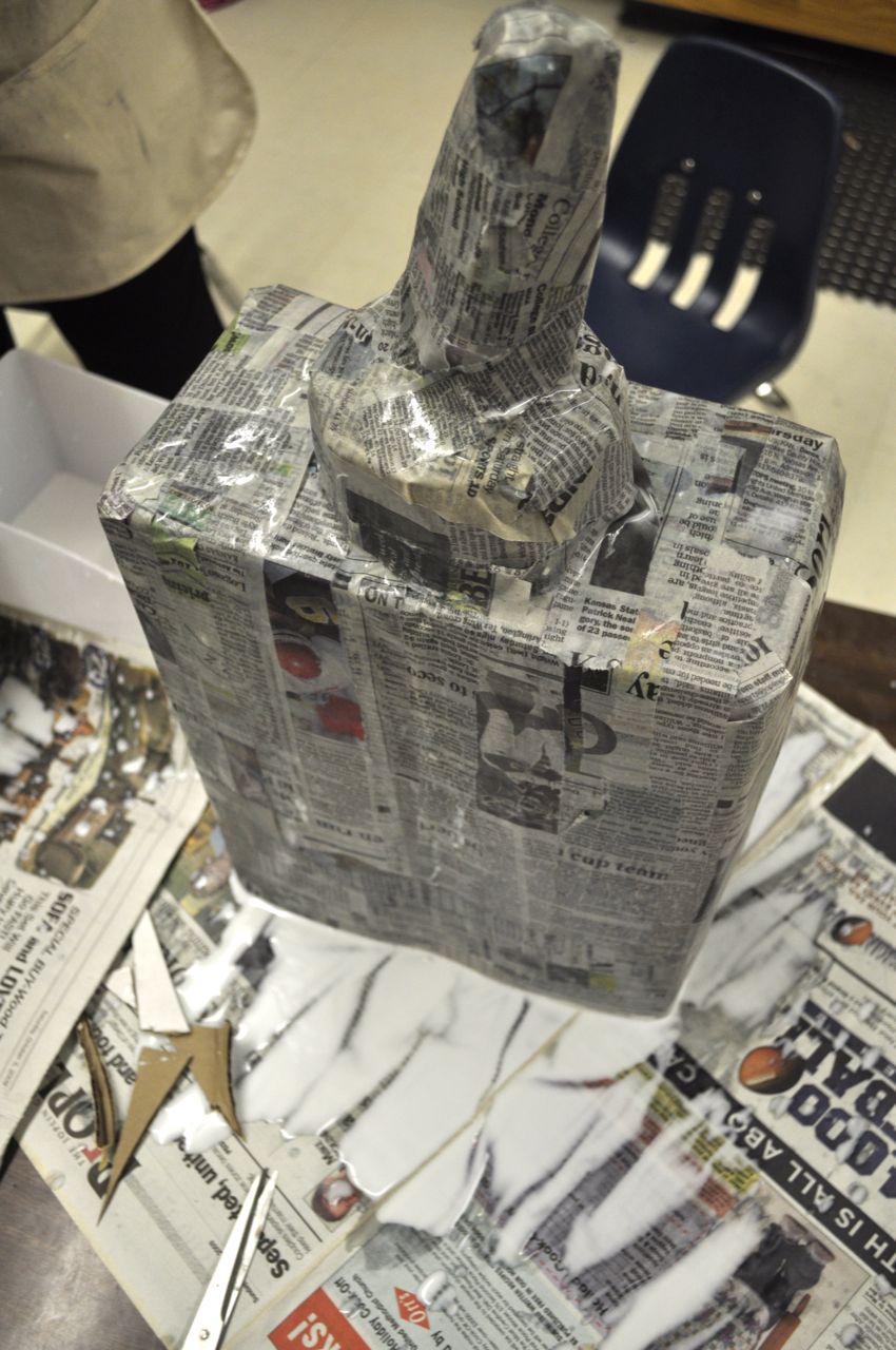 This Little Blog of Mine.... OverSized Art Supplies via Paper Mache