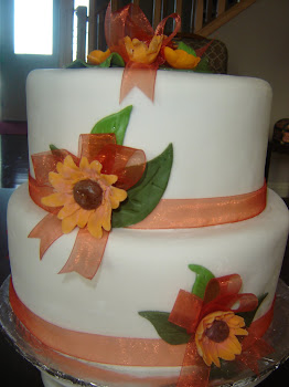 ORANGE WEDDING CAKE