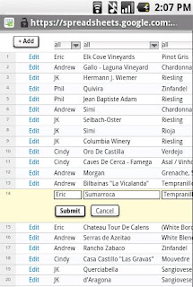 spreadsheet mobile G1