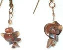 Jasper and Copper dangle earrings
