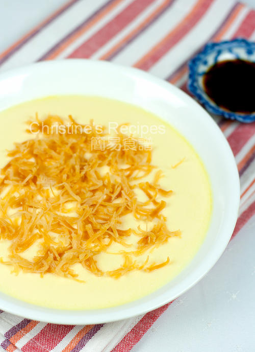 Steamed Eggs with Dried Scallops Christine's Recipes Easy Chinese