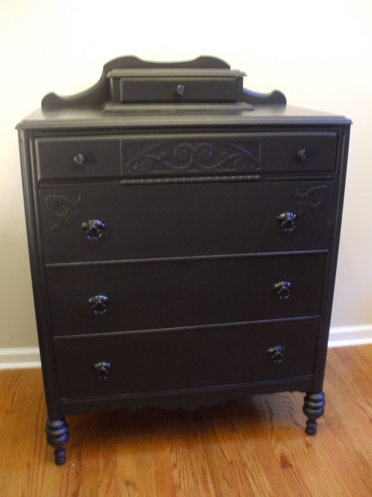 old wood, new paint BLACK FURNITURE