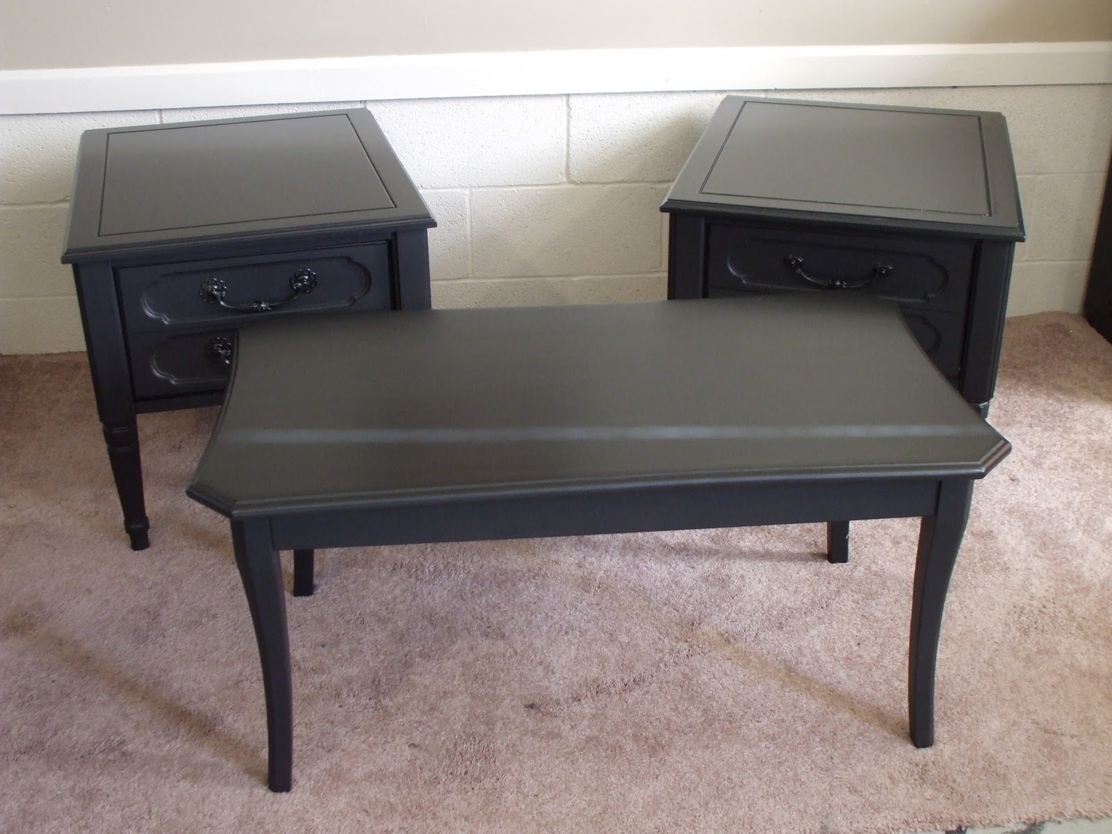 old wood, new paint BLACK FURNITURE