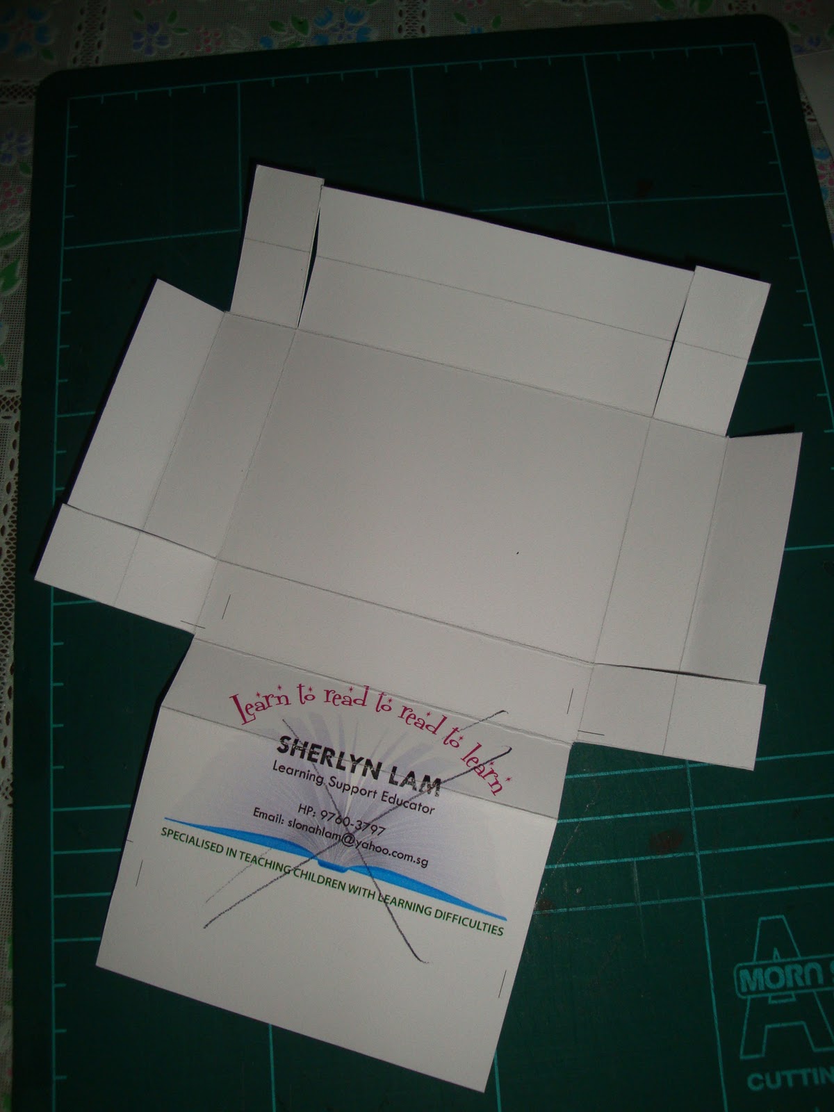 reflect relate customized name card box