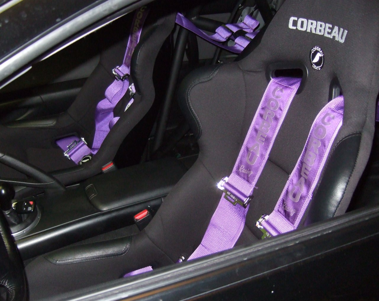 Monnar Motorsports: Corbeau Purple Harnesses
