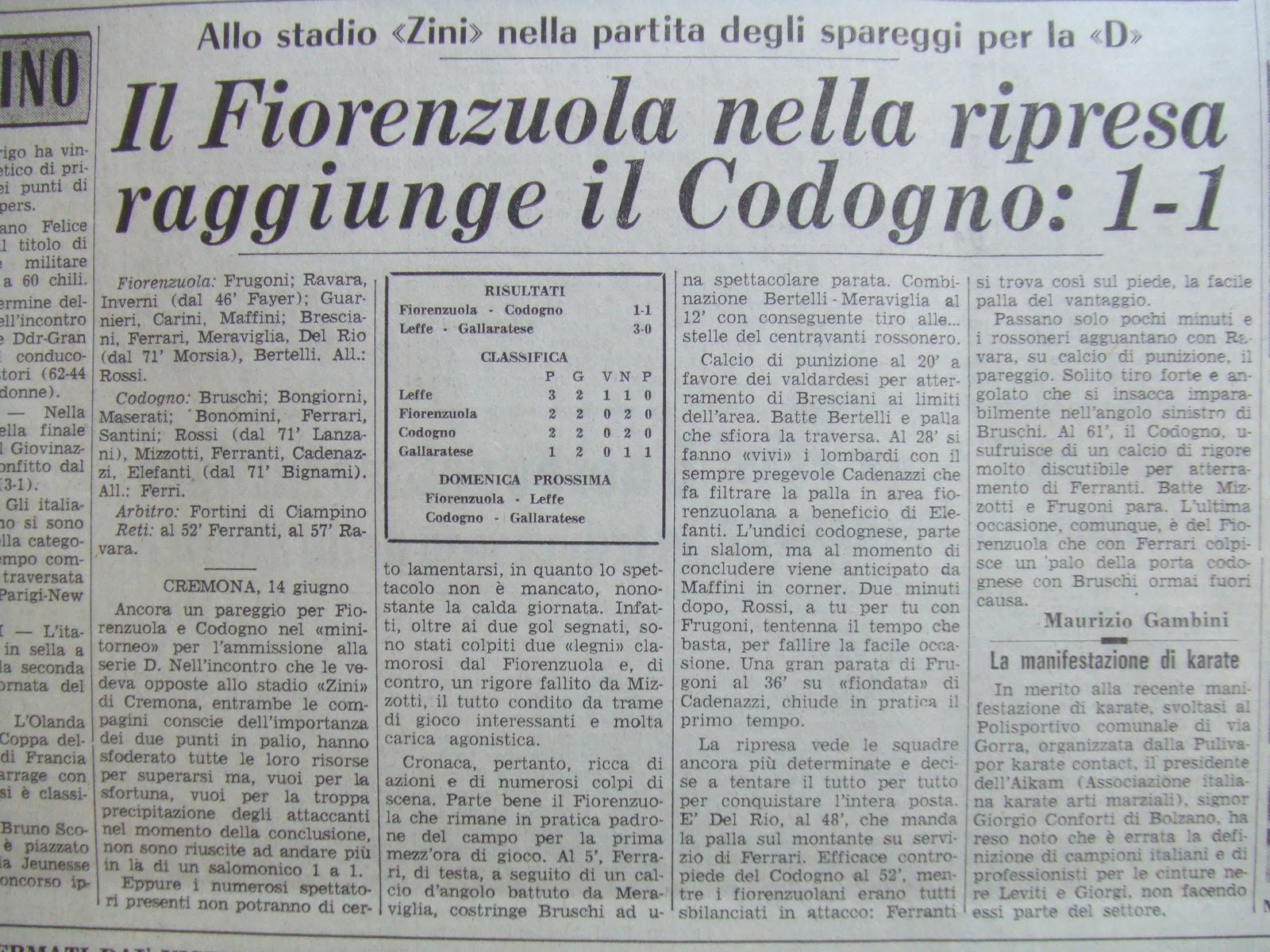 blog US FIORENZUOLA CALCIO 1922 PROMOZIONE 19801981, girone D