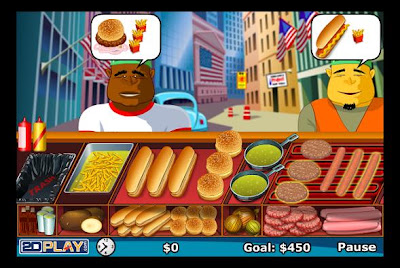 .: Jogo do cachorro quente com o Presidente Bush!