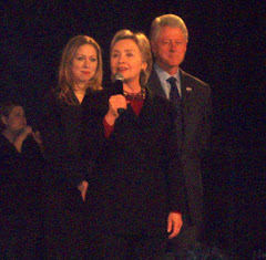 Clintons on New Year's Eve