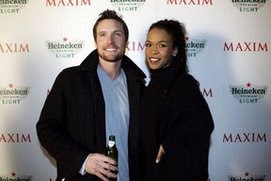 Michelle (destiny's child) with fiance..