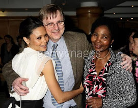Thandie with her mom and dad