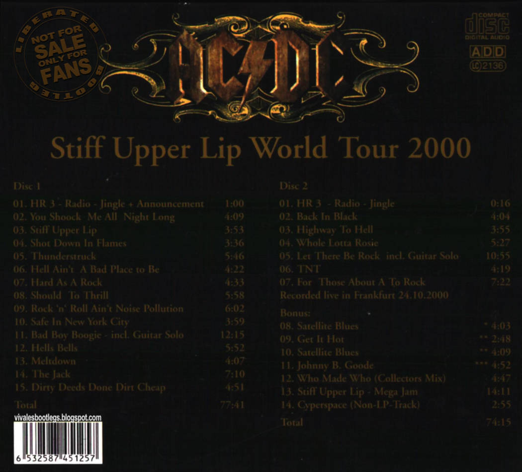 Ac Dc Stiff Upper Lip World Tour Ac Dc Stiff Upper Lip World Tour