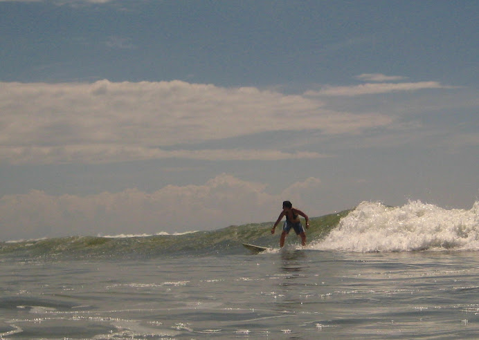 Attempting backside in Dominical