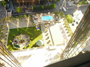 View from 28th Floor Bonaventure Hotel