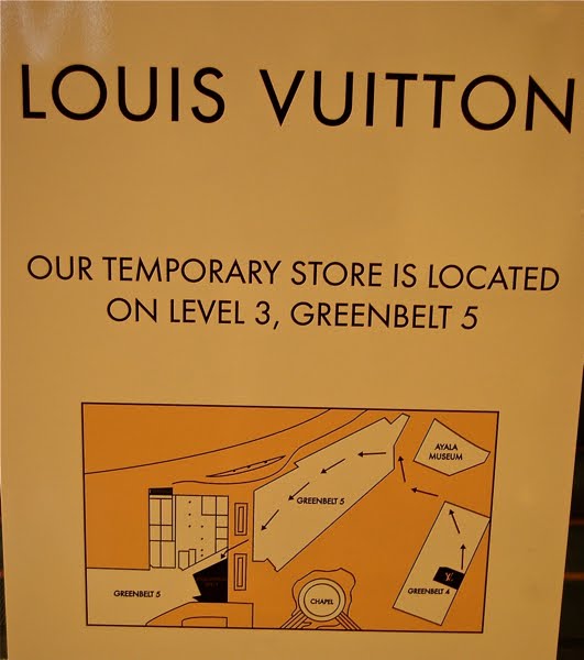 Louis Vuitton (Philippines) Greenbelt 4 has moved to…. – The Bag Hag Diaries