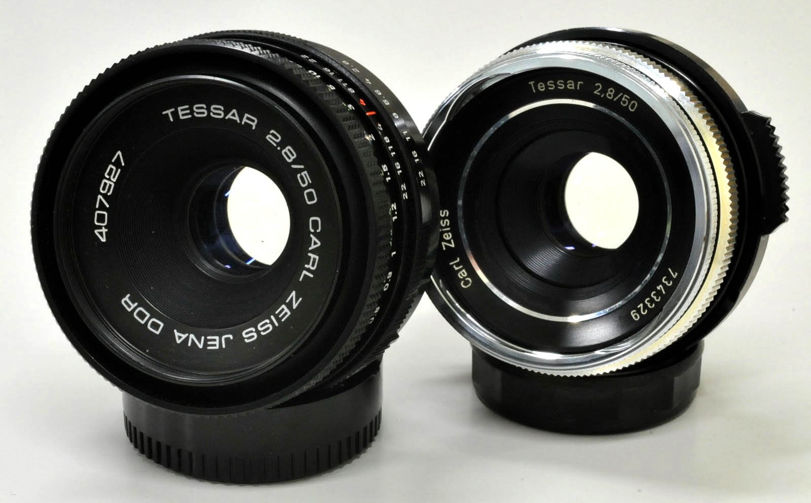 M42 MOUNT SPIRAL: Carl Zeiss Jena TESSAR 50mm/F2.8 and Carl Zeiss 