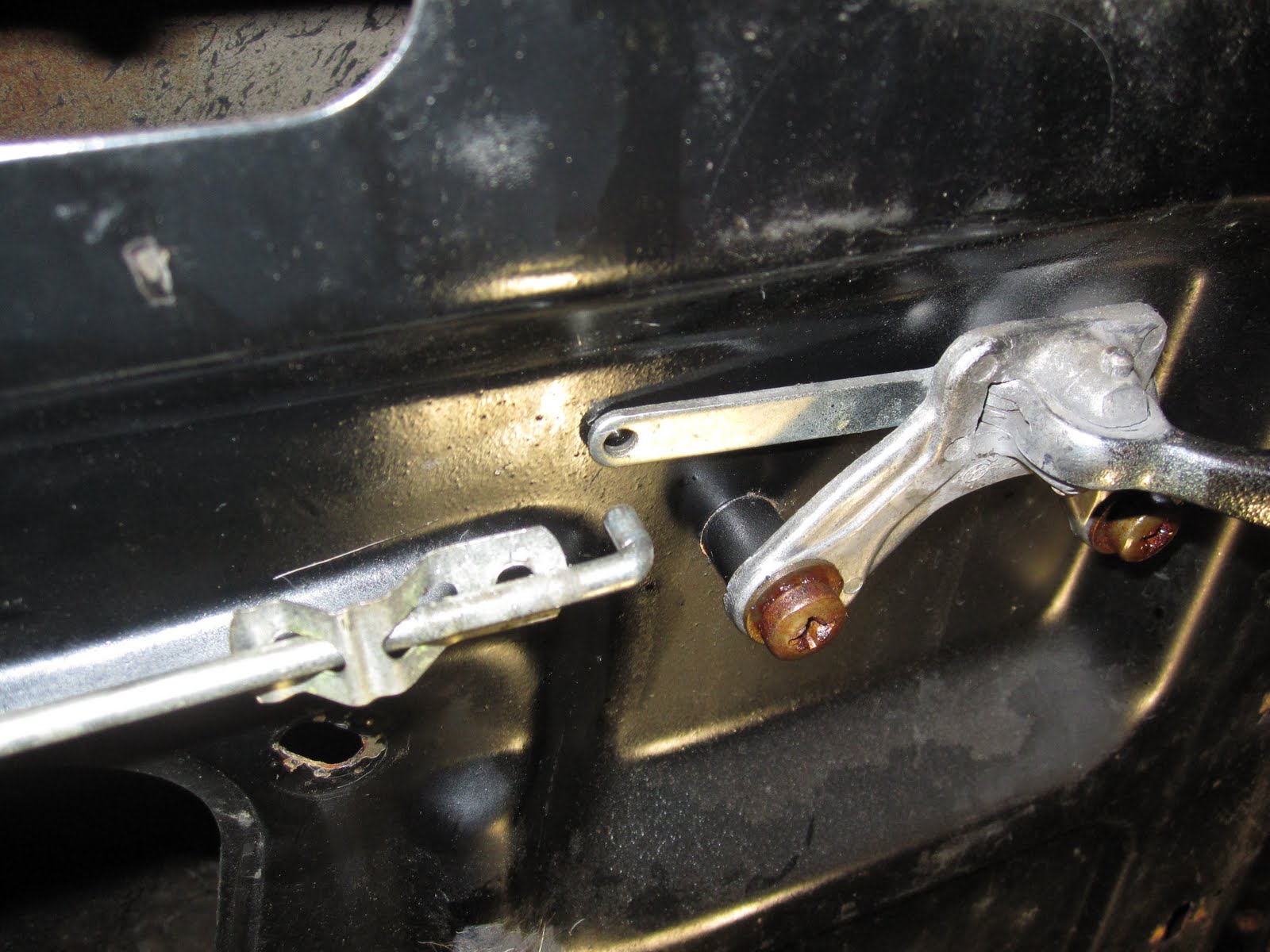 My Adventures in Car Restoration Door latch removal