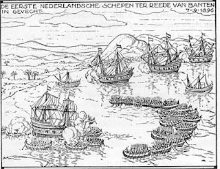 At June 15, 1596 to arrive at Bantam, in the extreme west coast of Java