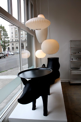 Style writer Christine Sisson visited Hive Modern in Portland Oregon and found a great pig table by Mooi.