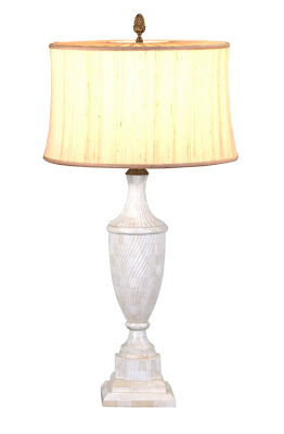 Theodore Alexander makes decorative accessories. These were introduced at the 2009 autumn High Point Furniture Market. Table lamp as seen in Gift & Home Today