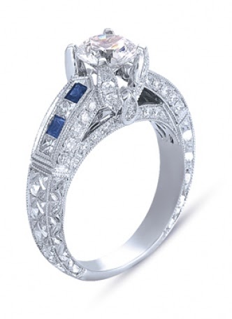 Vanna K Blog: Ceylon Sapphire & Diamond Engagement Ring