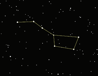 Night Sky with Big Dipper outlined