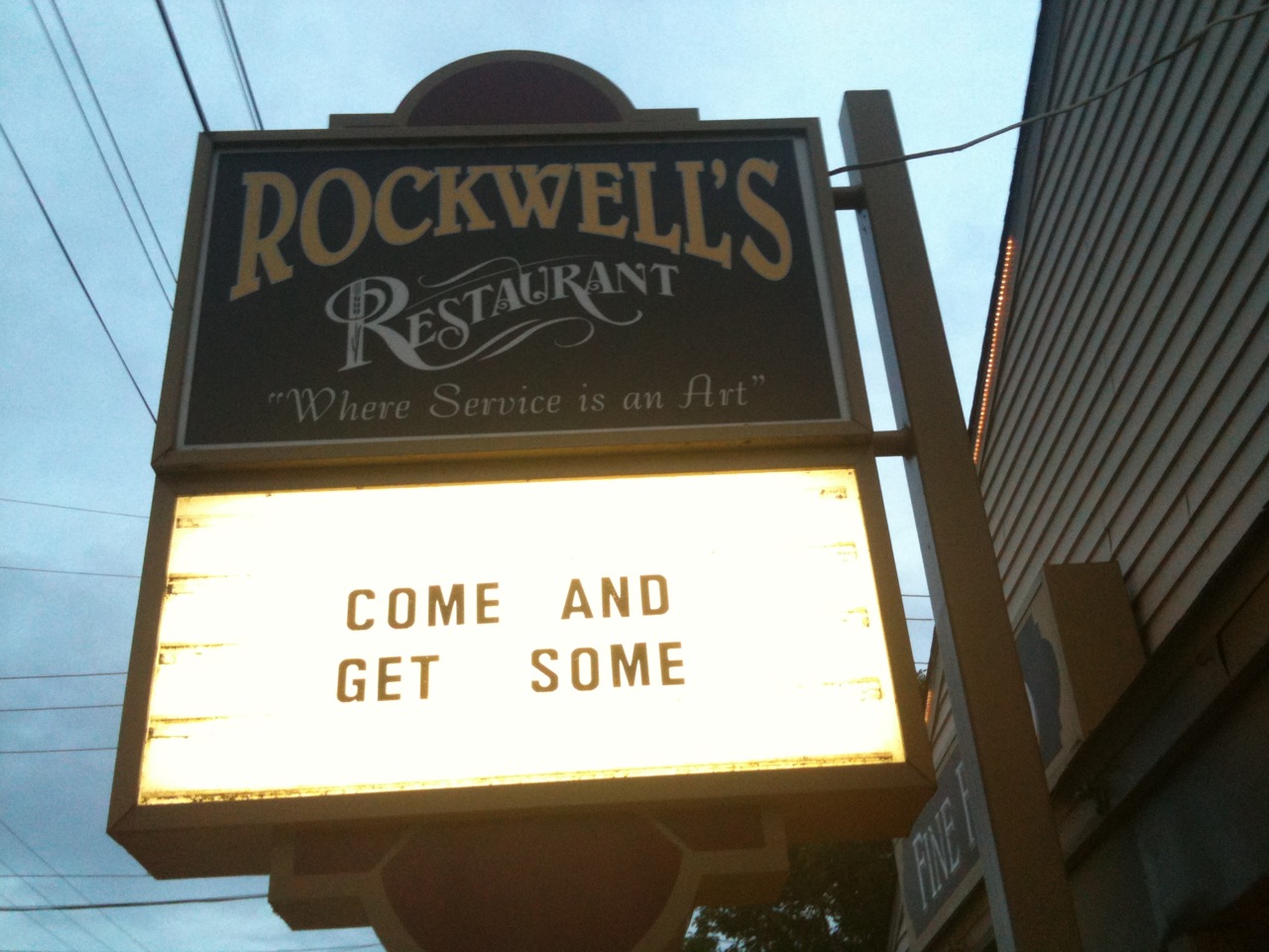 The Valley Dish Rockwell's Restaurant