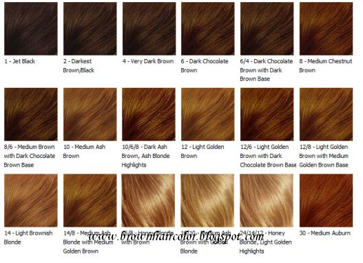 Chestnut Brown Hair Color Chart | Natural Hair Dye 2018