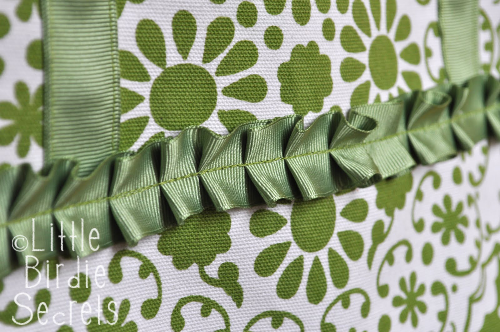 easy ribbon ruffle tutorial Little Birdie Secrets