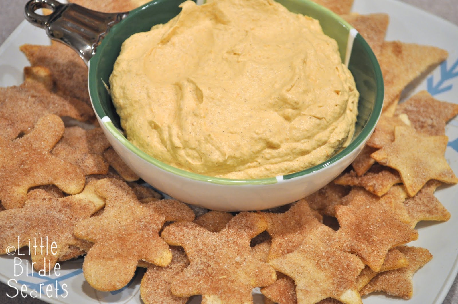 fluffy pumpkin dip and cinnamon sugar chips recipe Little Birdie Secrets