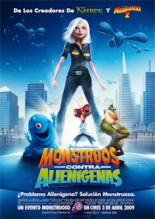 Póster de Monstruos contra alienígenas Póster de Monstruos contra alienígenas