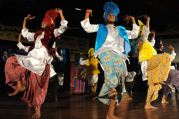 [Indian+Sikh+students+perform+the+traditional+Punjabi+]