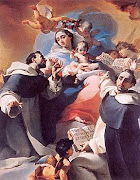 Virgin Mary Presents the Rosary to St. Dominic